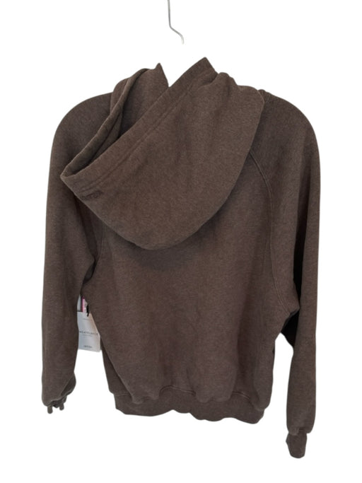 Aritzia Size xs / 2 Dark Brown Cotton Polyester Blend Hoodie Sweatshirt Dark Brown / xs / 2