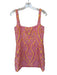 Alexis Size S Pink & Yellow Polyester Blend Abstract Fringe Detail Straps Dress Pink & Yellow / S