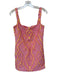 Alexis Size S Pink & Yellow Polyester Blend Abstract Fringe Detail Straps Dress Pink & Yellow / S