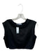 Nonchalant The Label Size S Black Silk Sleeveless Cropped Top Black / S