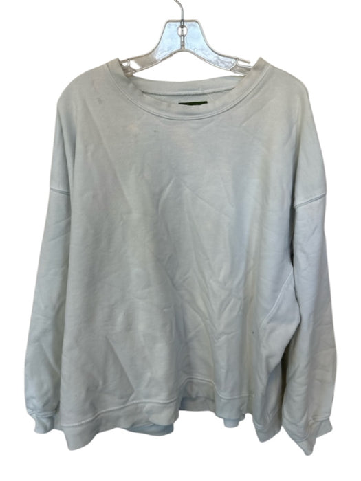 Daily Drills Size XS/S Mint Cotton Long Sleeve Crew Neck Oversize Sweatshirt Mint / XS/S