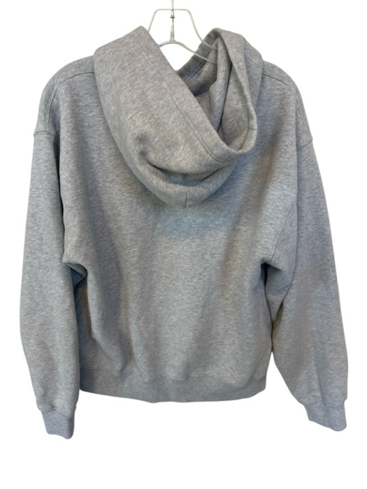 Aritzia Size L Grey & Green Cotton Blend Hood Pocket Logo Athleisure Sweatshirt Grey & Green / L
