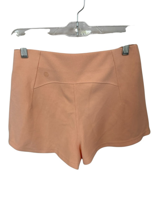 Lululemon Size 6 Orange Recycled Polyester Blend Waist Band Ribbed Shorts Orange / 6