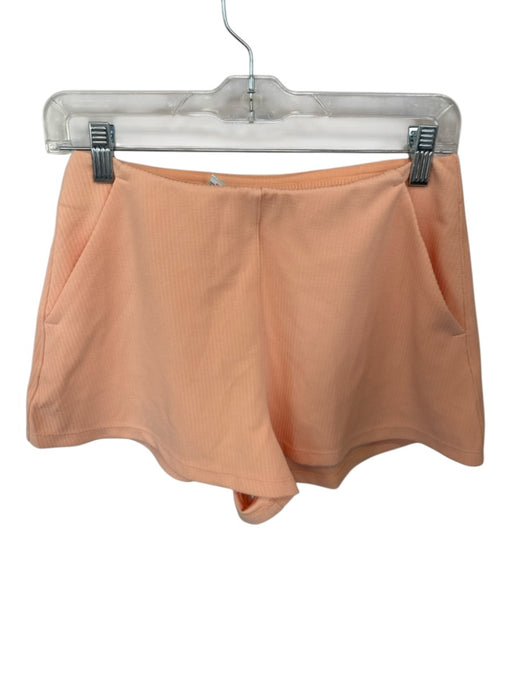 Lululemon Size 6 Orange Recycled Polyester Blend Waist Band Ribbed Shorts Orange / 6