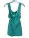 Amanda Uprichard Size XS Aqua & White Polyester Cutout Color Block Mini Dress Aqua & White / XS