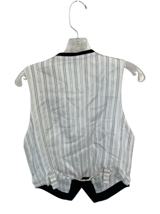 Coperni Size 6 Black & White Polyester Blend V Neck Button Up Vest Top Black & White / 6