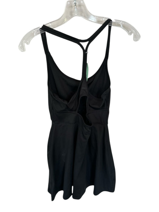 Madewell Size M Black Nylon Blend Spaghetti Strap built in shorts Dress Black / M