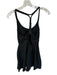 Madewell Size M Black Nylon Blend Spaghetti Strap built in shorts Dress Black / M