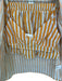 Azura Size S Orange & Blue Cotton Long Sleeve Bralette Striped Short Set Orange & Blue / S