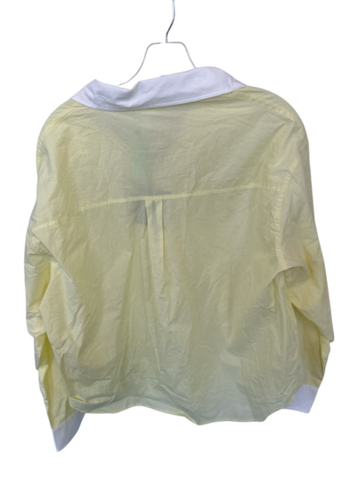 Le Lis Size S White & yellow Cotton Long Sleeve Collar Button Down Top White & yellow / S