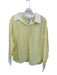 Le Lis Size S White & yellow Cotton Long Sleeve Collar Button Down Top White & yellow / S
