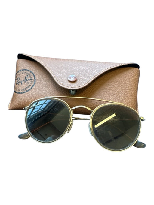 Ray Ban Gold & Purple Metal Circles Ombre Sunglasses Gold & Purple