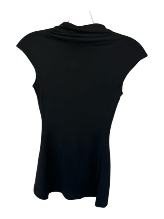 Peppermayo Size 2 Black Cut Outs High Neck Mini Cap Sleeve Dress Black / 2