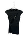 Peppermayo Size 2 Black Cut Outs High Neck Mini Cap Sleeve Dress Black / 2