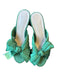 Loeffler Randall Shoe Size 7 Green Bow detail Pleat Heels Green / 7