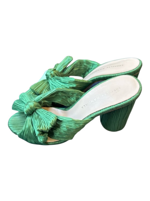 Loeffler Randall Shoe Size 7 Green Bow detail Pleat Heels Green / 7