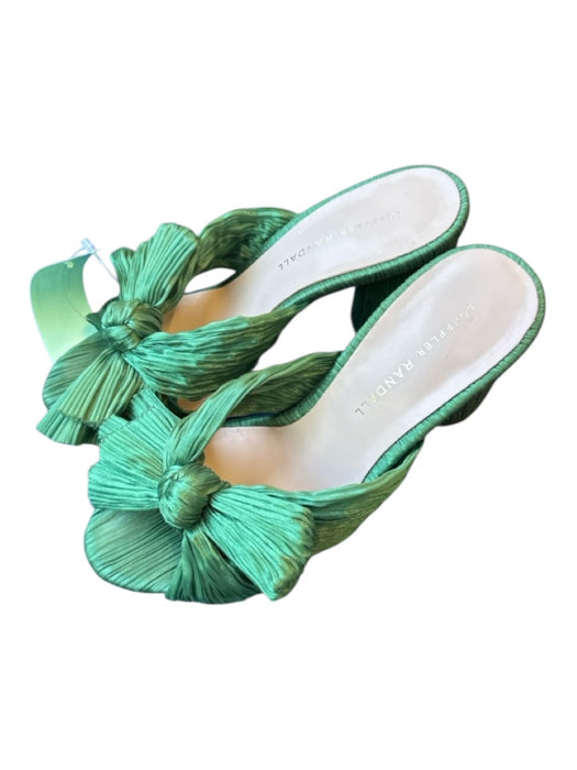 Loeffler Randall Shoe Size 7 Green Bow detail Pleat Heels Green / 7