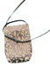 Ganni Brown & Red Canvas Logo Crossbody Bag Brown & Red / XS