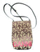 Ganni Brown & Red Canvas Logo Crossbody Bag Brown & Red / XS
