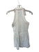Nicole Miller Size S White & Orange Cotton Blend Sleeveless Stitching Dress White & Orange / S