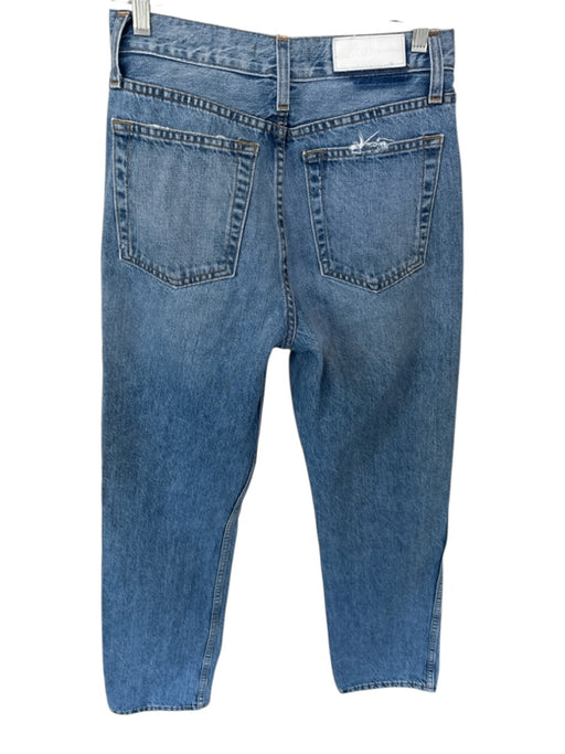 Levis Size 26 Med Wash Pocket Detail Wide Leg Jeans Med Wash / 26