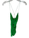 Gauge81 Size S Green Silk Cross Back Scrunch Detail Cowl Dress Green / S
