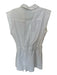 Intermix Size 4 White Button Up Collar Tie Romper White / 4