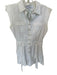 Intermix Size 4 White Button Up Collar Tie Romper White / 4