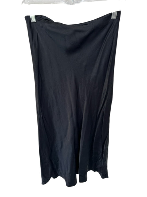 Stockholm Atelier Size S Black Viscose Maxi Side Zip Skirt Black / S