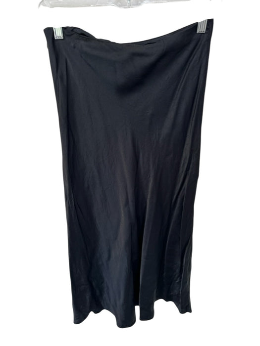 Stockholm Atelier Size S Black Viscose Maxi Side Zip Skirt Black / S