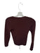 ASTR The Label Size S Brown Ribbed Long Sleeve Cut Out V Neck Top Brown / S