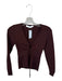 ASTR The Label Size S Brown Ribbed Long Sleeve Cut Out V Neck Top Brown / S
