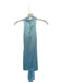 Amanda Uprichard Size S Blue Silk Tie high neck Mini Dress Blue / S