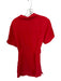 En Saison Size S Red Linen & Rayon Short Sleeve Gathered Collar Dress Red / S
