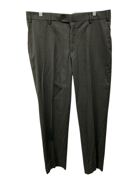 Miller Brothers Size 36 Dark Gray Wool Solid Dress Men's Pants Dark Gray / 36