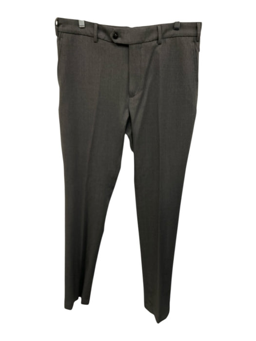 Peter Millar Size 36 Dark Gray Wool Blend Solid Dress Slim Men's Pants Dark Gray / 36
