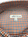 Peter Millar NWT Size L Orange & Blue Cotton Plaid Button Down Long Sleeve Shirt Orange & Blue / L