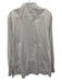Boss Size L White Cotton Twill Button Up Spread Collar Men's Long Sleeve Shirt White / L