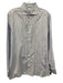 100 Hands Size 16.5 Blue & White Cotton Striped Button Up Long Sleeve Shirt Blue & White / 16.5