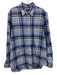 Ralph Lauren Size L Blue & White Cotton Plaid Button Up Men's Long Sleeve Shirt Blue & White / L