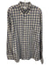 Peter Millar Size L White & Multi Cotton Blend Plaid Button Up Long Sleeve Shirt White & Multi / L
