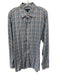 Peter Millar Size L White & Multi Cotton Plaid Button Down Long Sleeve Shirt White & Multi / L