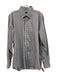 Peter Millar Size L Brown & White Cotton Plaid Button Up Men's Long Sleeve Shirt Brown & White / L