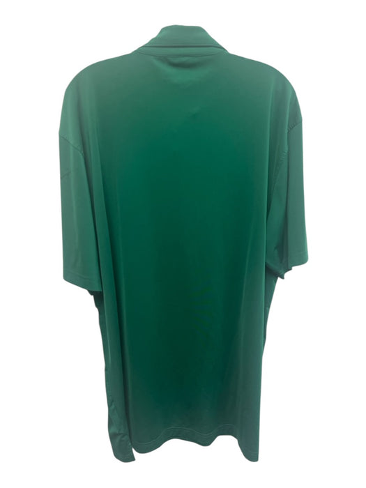 Masters Tech Size L Green Synthetic Solid Athletic Polo Men's Short Sleeve Green / L