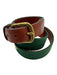 Smathers & Branson Green Canvas Masters Logo Men's Belt Green