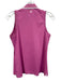 Peter Millar Size S Pink Polyester Quarter Zip Collared Sleeveless Top Pink / S