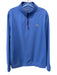 Peter Millar Size L Blue Polyester Solid Quarter Zip Men's Jacket Blue / L