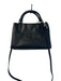 Coach Black Leather Gold hardware Top Handles Detachable Crossbody Strap Bag Black / Small
