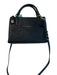Coach Black Leather Gold hardware Top Handles Detachable Crossbody Strap Bag Black / Small