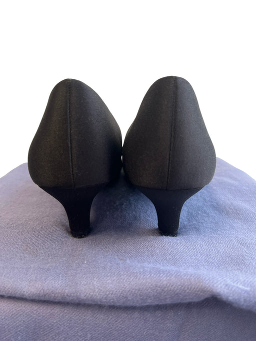 Coach and Four Shoe Size 10 Black Nylon Pointed Toe Kitten Heel Padded Shoes Black / 10